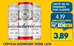 Rancho Bom Supermercados Cerveja budweiser lata oferta