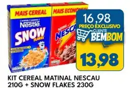 Rancho Bom Supermercados Kit cereal matinal nescau + snow flakes oferta