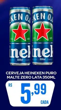 Atacadão Dia a Dia Cerveja heineken puro malte zero lata oferta