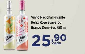 Vinho Nacional Frisante Relax Rosé Suave Ou Branco Demi-sec