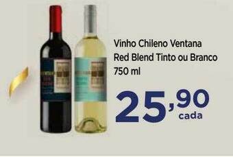 Apoio Mineiro Vinho Chileno Ventana Red Blend Tinto Ou Branco oferta