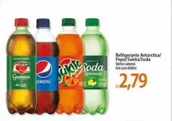 Atacadão Refrigerante Antarctica Pepsi Sukita Soda oferta