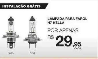 AutoZone Lâmpada Para Farol H7 Hella oferta