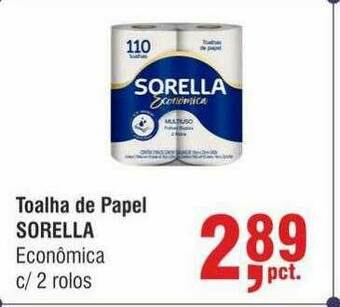 Higa Atacado Toalha De Papel Sorella oferta