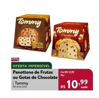 Panettone De Frutas Ou Gotas De Chocolate Tommy