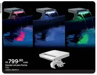 Cascata Led Para Piscina Intex