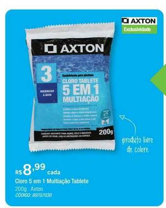 Leroy Merlin Cloro 5 Em 1 Multiação Tablete Axton oferta