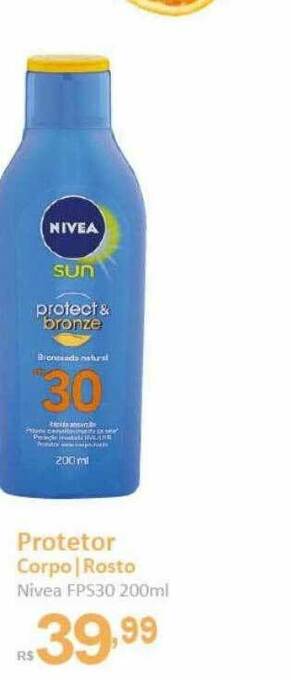 Maxxi Econômica Farmácias Protetor Corpo Rosto Nivea Fps30 oferta