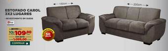 Móveis Simonetti Estofado Carol 3x2 Lugares oferta