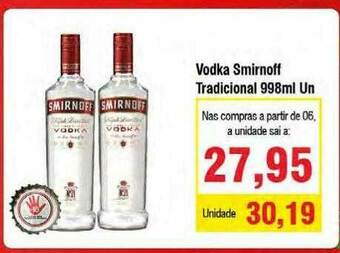 Spani Atacadista Vodka Smirnoff Tradicional oferta