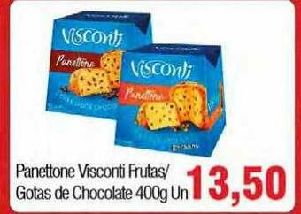 Spani Atacadista Panettone Visconti Frutas Gotas De Chocolate oferta