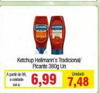 Spani Atacadista Ketchup Hellmann's Tradicional Picante oferta