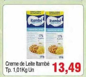 Spani Atacadista Creme De Leite Itambé oferta