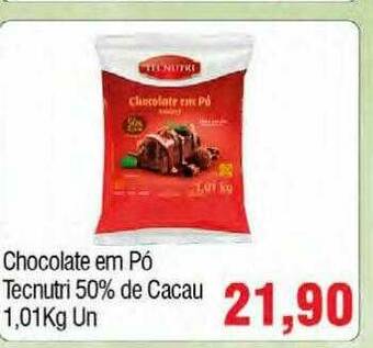 Spani Atacadista Chocolate Em Pó Tecnutri 50% De Cacau oferta