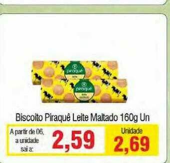 Spani Atacadista Biscoito Piraquê Leite Maltado oferta