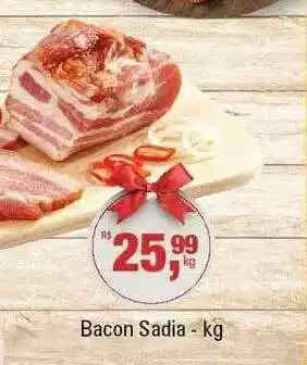Supermercados Alvorada Bacon Sadia oferta