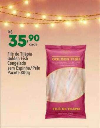 Supper Rissul Filé De Tilápia Golden Fish Congelado Sem Espinha Pele oferta