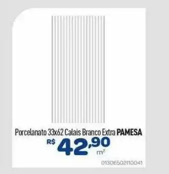 Comjol Porcelanato 33x62 Calais Branco Extra Pamesa oferta