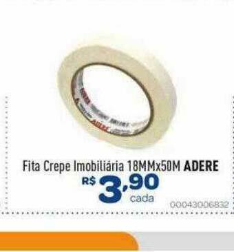 Comjol Fita Crepe Imobiliária 18mmx50m Adere oferta