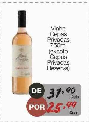 Supermercado Dalben Vinho Cepas Privadas oferta