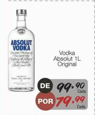Supermercado Dalben Vodka Absolut Original oferta