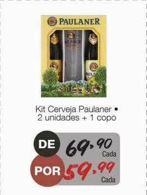 Supermercado Dalben Kit Cerveja Paulaner 2 + 1 Copo oferta