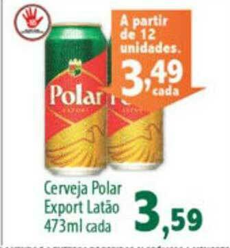 Cerveja Polar Export Latão