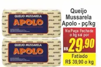 Serrano Supermercado Queijo Mussarela Apolo oferta