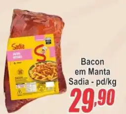 Serrano Supermercado Bacon em Manta Sadia oferta