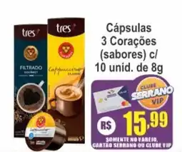 Serrano Supermercado Cápsulas 3 Corações (sabores) oferta