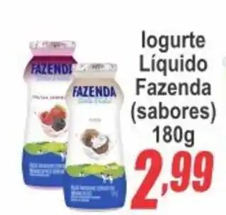 Serrano Supermercado logurte Líquido Fazenda (sabores) oferta