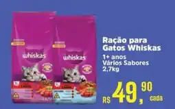 Supermercados Mateus Ração para Gatos Whiskas oferta