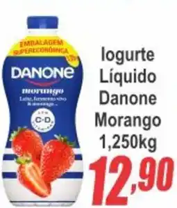 Serrano Supermercado logurte Líquido Danone Morango oferta