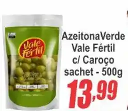 Serrano Supermercado Azeitona Verde Doritos Vale Fértil c/ Caroço sachet oferta