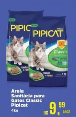 Supermercados Mateus Areia Sanitária para Gatos Classic Pipicat oferta
