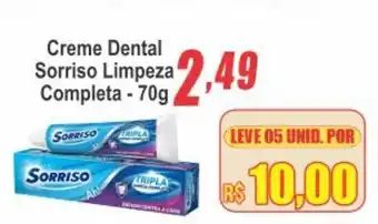 Serrano Supermercado Creme Dental Sorriso Limpeza Completa oferta