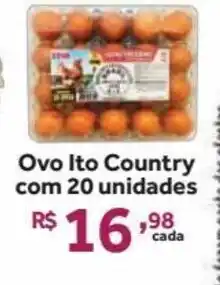 Ovo Ito country com 20 unidades
