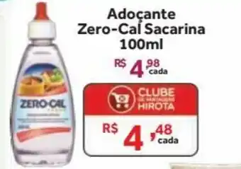 Adocante Zero Cal Sacarina 100ml