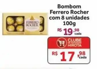 Bombom Ferrero Rocher com 8 unidades
