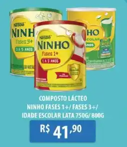 Shibata Supermercados Composto lácteo ninho fases 1+/ fases 3+/ idade escolar lata oferta