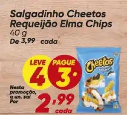 Dia Salgadinho Cheetos Requeijão Elma Chips oferta