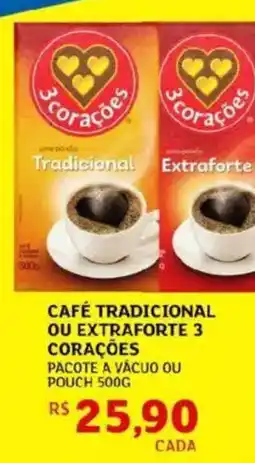 Assaí Atacadista Café tradicional ou extraforte 3 corações oferta