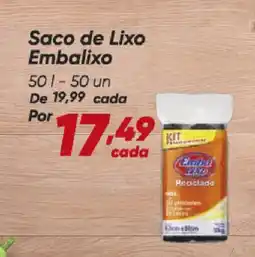 Dia Saco de Lixo Embalixo oferta