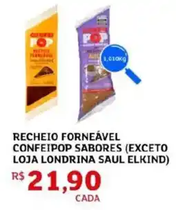 Assaí Atacadista Recheio forneável confeipop sabores oferta