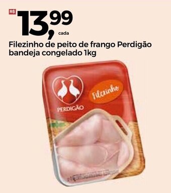 Frangolândia Filezinho de Peito de frango Perdigao bandeja congelado 1kg oferta