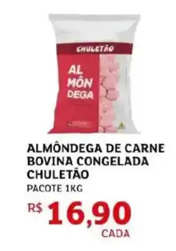 Assaí Atacadista Almondega de carne bovina congelada chuletão pacote oferta