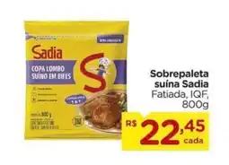 Carrefour Sobrepaleta suína Sadia Fatiada, IQF, oferta