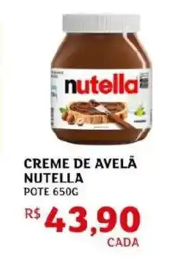 Assaí Atacadista Creme de avela nutella oferta
