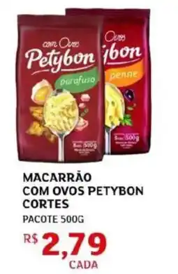 Assaí Atacadista Macarrão com ovos petybon cortes oferta