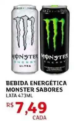 Assaí Atacadista Bebida energética monster sabores lata oferta